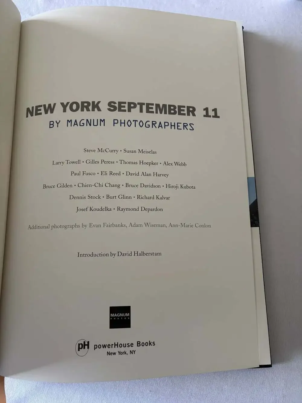 New York September 11 by Magnum Photographers, Easton Press Edition